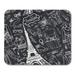 KDAGR Paris and Accessories Eiffel Tower Landmark Autumn Winter Spring Mousepad Mouse Pad Mouse Mat 9x10 inch