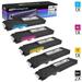 SpeedyInks - Dell Compatible C2660 C2660Dn C2665dnf Set of 5 High Yield Toner Cartridges (2 Black 1 Cyan 1 Magenta 1 Yellow 5-Pack)