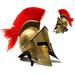 THOR INSTRUMENTS Medieval Spartan King Leonidas 300 Movie Helmet Red Plume Replica Rustic Vintage Home Decor Gifts