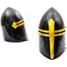 Medieval Sugarloaf Spartan Roman Knight Crusader Helmet Black Rustic Vintage Home Decor Gifts