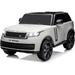 Jojoks Licensed Land Rover 24V Kids Ride on Truck Car with 2-Seat Battery Powered Electric Fun Toys for Kids with Remote Control Spring Suspension Bluetooth 3 Speeds for 3-8 Year Old White