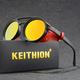 KEITHION Steampunk Sunglasses: Retro Eyewear for Men & Women with Leather Side Glasses & UV400 Protection