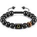 Kayannuo Back to School Clearance Black Stone Anklet Black Stone Beaded Bracelet Natural Stone Gemstone Anklet