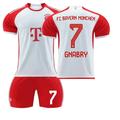 XNB 2023-2024 Bayern Munich Home Jersey #7 Gnabry Soccer Jersey and Shorts Set