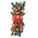 Ttybhh Winter Wreath Promotion Wreath Clearance! The Cordless Prelit Stairway Trim Christmas Wreaths for Front Door Holiday Wall Window Hanging Ornaments for Indoor Outdoor Home Xmas Decor Green