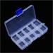 storage box Plastic 10 Slots Adjustable Jewelry Storage Box Case Organizer Beads Earrings Nail Art Container Box Convenient and durable