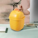 Guolarizi Desktop Trash Can Pineapple Design Countertop Waste Basket Garbage Container Table Sundries Organizer Remote Pen Pencil Holder For Home Office