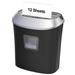 12-Sheet Cross-Cut Shredder for Home Office Use Crosscut Paper/CD/Credit Card Shredders with Pullout Basket