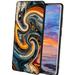 Abstract-marble-swirls-2 phone case for Samsung Galaxy A02S(US Model) for Women Men Gifts Flexible Painting silicone Anti-Scratch Protective Phone Cover