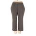 JM Collection Dress Pants - High Rise: Gray Bottoms - Women's Size 22