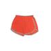 Under Armour Athletic Shorts: Orange Color Block Activewear - Women's Size Large