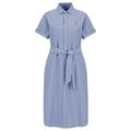 Polo Ralph Lauren Damen Hemdblusenkleid Kurzarm, blau, Gr. S