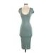 See You Monday Casual Dress - Bodycon: Teal Dresses - Women's Size Small