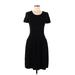 J. McLaughlin Casual Dress - DropWaist: Black Solid Dresses - Women's Size Medium