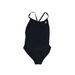 TYR One Piece Swimsuit: Black Graphic Swimwear - Women's Size 2X-Large