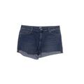 Soho JEANS NEW YORK & COMPANY Denim Shorts - High Rise: Blue Bottoms - Women's Size 16