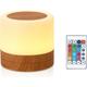 Veilleuse Mini Multicolore 360 Lampe de chevet rechargeable avec télécommande tactile pour régler