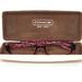 Coach Accessories | Coach Avery Women's Signature "C" Burgundy Eyeglasses & Coach Case | Color: Pink/Red | Size: 50 17 130