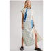 Free People Dresses | Free People Ariana Knit Crochet Cotton Maxi Tee Dress Size Small | Color: Blue/White | Size: S