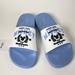 Disney Shoes | Disney Mickey Mouse World Champion Slide On Sandals Summer Pool Flip Flops | Color: Blue/White | Size: 7