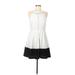 Ali Ro Casual Dress - DropWaist: White Solid Dresses - Women's Size 6