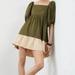 Anthropologie Dresses | Nwt Anthropologie Sachin & Babi Colorblock Mini Dress Size M Moss Green | Color: Green | Size: M