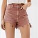 American Eagle Outfitters Shorts | American Eagle Highest Rise Mom Short Shorts Distressed Size 6 | Color: Pink/Red | Size: 6