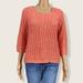 Anthropologie Sweaters | Anthropologie Knitted & Knotted Tangerine Orange Sunstitch Sequin Sweater Small | Color: Orange | Size: S