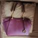 Michael Kors Bags | Michael Kors Plum Jet Set Large Saffiano Leather Shoulder Bag | Color: Purple | Size: Os