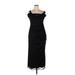 Alex Evenings Cocktail Dress - Sheath: Black Print Dresses - Women's Size 14 Petite