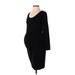 Old Navy - Maternity Casual Dress: Black Dresses - Women's Size Small