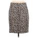 J.Crew Factory Store Casual Skirt: Brown Leopard Print Bottoms - Women's Size 8