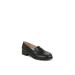 Women's Sonoma 2 Loafer by LifeStride in Black Faux Leather (Size 6 1/2 M)