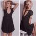 Free People Dresses | Free People Sundown Scoop Neck Babydoll Flowy Open Back Dress Size Medium | Color: Black/Gray | Size: M