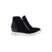 Sneakers: Black Color Block Shoes - Kids Girl's Size 2