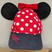 Disney Accessories | Minnie Mouse Ears Baseball Cap | Color: Black/Red | Size: Os