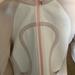 Lululemon Athletica Tops | Lululemon Zip Up Hoodie | Color: Tan/White | Size: 4