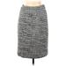 J.Crew Collection Casual Skirt: Gray Marled Bottoms - Women's Size 6