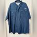 Columbia Shirts | Euc - Men’s Big And Tall - Columbia Bahama Ii Shirt - Navy Blue - Size 4x | Color: Blue | Size: 4xl