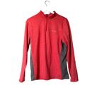 Columbia Tops | Columbia Heather Red And Gray Quarter Zip Pullover Size M F9 | Color: Gray/Red | Size: M