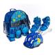 SMJ Kinder Set 2in1 Inliner Rollschuhe VERSTELLBAR Inline Skates mit LED Rollen + Schonerset + Helm + Tasche