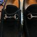 Gucci Shoes | Black Suede Gucci Horsebit Loafers, Size 9 | Color: Black | Size: 9