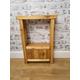 Solid Wood Rustic Side Table with hidden compartment, handmade Sofa End Table various colour and size options