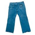 Carhartt Jeans | Carhartt Men's 44 X 30 Blue Denim Jeans Medium Wash Loose Fit Straight Mid Rise | Color: Blue | Size: 44