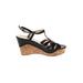 Guess Wedges: Black Solid Shoes - Women's Size 11 - Open Toe