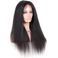 DNARLKBF Affordable 360 Lace Frontal Wigs 130/150/180% Density Full Lace Human Hair Wigs For Black Women Silky Straight 10-24 Inches (Size: 12 Inches, Style: 180% Density) Chenghuax