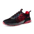 Mens Trainers Road Running Shoes Walking Tennis Trainers Fitness Gym Trainers Lightweight Jogging Shoes Casual Sports Shoes Black Red 11 UK