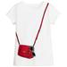 Kate Spade Shirts & Tops | Kate Spade New York Girls Purse Short Sleeve T-Shirt Top Xl White Red Cotton | Color: White | Size: Xlg