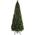 WeRChristmas Pre-Lit Christmas Tree with 290 Fibre Optic Lights, Multi-Colour, 7 feet/2.1 m