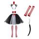 Cat Ear Headband Tutu Skirt,Cat Costume Set Includes Cat Ears And Tail Set | Cat Costume For Girls,Cat Ears And Tail Kids,Cat Costume Outfit,Kitten Costume For Girls Cosplay Dress Party Accessory Kit